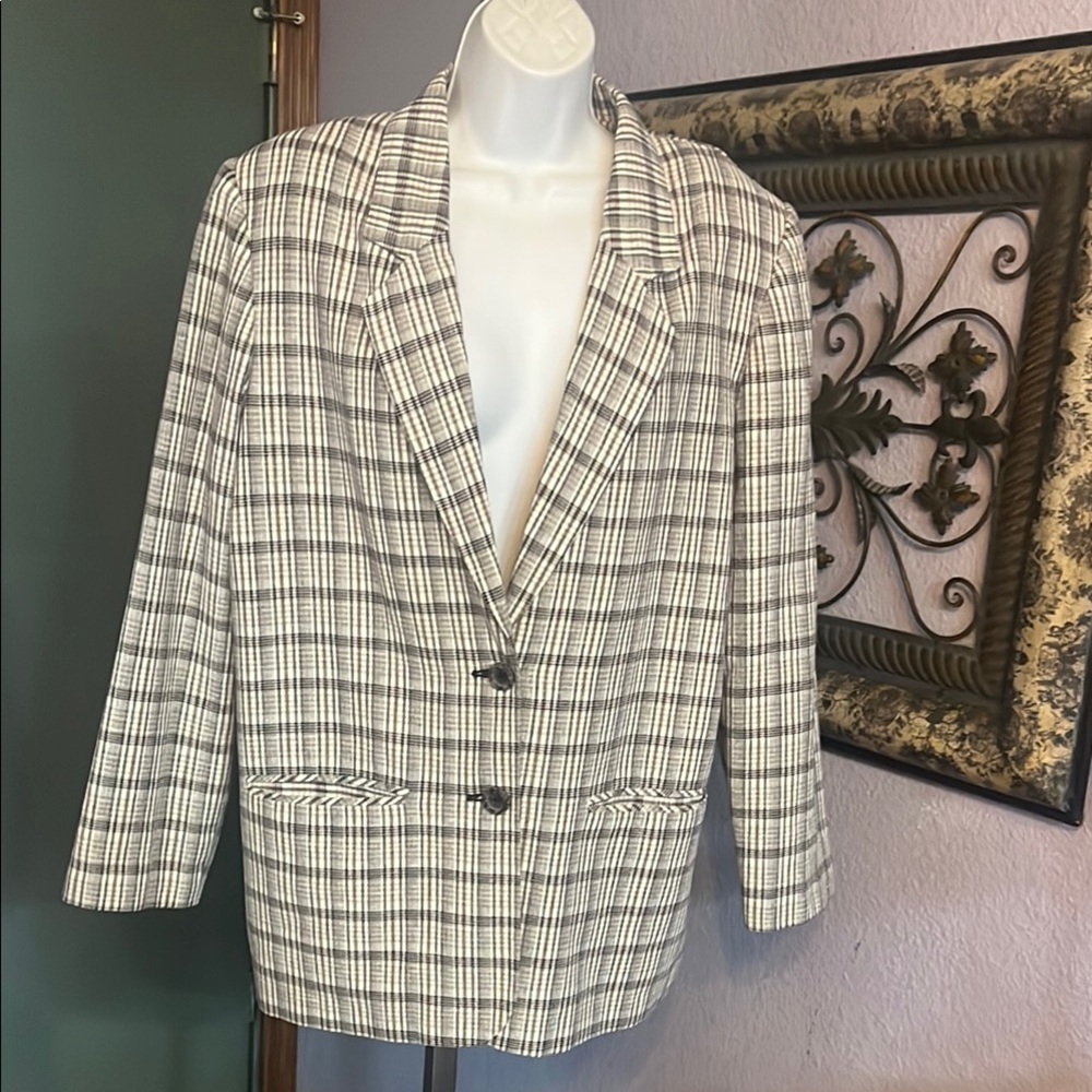 EUC Prophecy by Sag Harbor Plaid Women's Blazers & Suit Jackets Sz 14